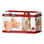 Crazy Bull - Emma - Masturbator met Borsten en Twee Ingangen - Lichte Huidskleur