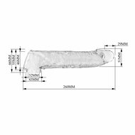 Pretty Love - Verlengende Penis Sleeve - 26 cm - Transparant
