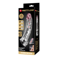 Pretty Love - Verlengende Penis Sleeve - 26 cm - Transparant