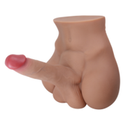 Crazy Bull - Rhyne - Masturbator met Buigzame Dildo - Lichte Huidskleur