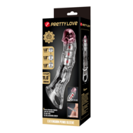 Pretty Love - Verlengende Penis Sleeve - 28 cm - Transparant