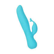 Swan - Kissing - Dual Action Rabbit Vibrator - Turquoise