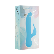 Swan - Kissing - Dual Action Rabbit Vibrator - Turquoise