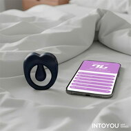 IY - Kenny - Cockring met Clitoris Stimulator - App Control - Nachtblauw