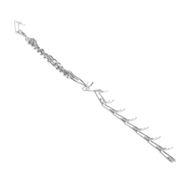 Rimba - Metalen Pinch Collar - Zilver