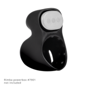 Rimba Electro Play - E-Stim Penis Head Stimulator - Bi-Polair - Zwart