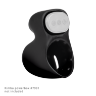 Rimba Electro Play - E-Stim Penis Head Stimulator - Bi-Polair - Zwart