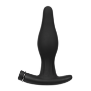 Rimba Electro Play - E-Stim Opblaasbare Anaal Plug - Bi-Polair - Zwart