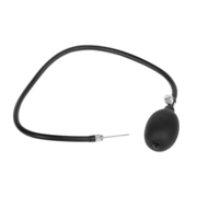 Rimba Electro Play - E-Stim Opblaasbare Anaal Plug - Bi-Polair - Zwart