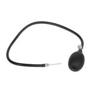 Rimba Electro Play - E-Stim Opblaasbare Anaal Plug - Bi-Polair - Zwart