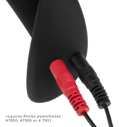 Rimba Electro Play - E-Stim Buttplug - Bi-Polair - Zwart