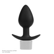 Rimba Electro Play - E-Stim Buttplug - Bi-Polair - Zwart