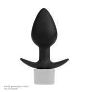 Rimba Electro Play - E-Stim Buttplug - Bi-Polair - Zwart