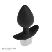 Rimba Electro Play - E-Stim Buttplug - Bi-Polair - Zwart