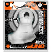 Oxballs - Glowsling - Cocksling met LED Lampje - Clear Ice