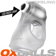 Oxballs - Glowsling - Cocksling met LED Lampje - Clear Ice