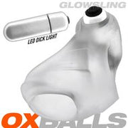 Oxballs - Glowsling - Cocksling met LED Lampje - Clear Ice