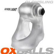 Oxballs - Glowsling - Cocksling met LED Lampje - Clear Ice