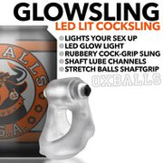 Oxballs - Glowsling - Cocksling met LED Lampje - Clear Ice