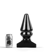 All Black - Grote Buttlug met Extra Ribbel - 28.5 cm - Zwart