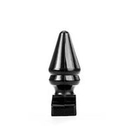 All Black - Grote Buttlug met Extra Ribbel - 28.5 cm - Zwart