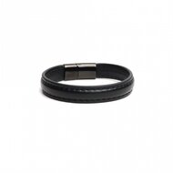665 - Lederen Armband en Cockring - 2 in 1 - Zwarte Magnetische Sluiting