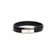 665 - Lederen Armband en Cockring - 2 in 1 - Magnetische Sluiting
