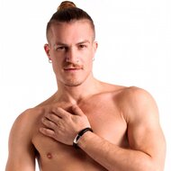 665 - Lederen Armband en Cockring - 2 in 1 - Magnetische Sluiting