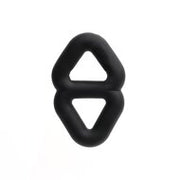 Sport Fucker - Binder Ring - Siliconen Dubbele Cockring - Zwart