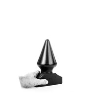 All Black - Extreme Anaal Plug - 21.5 x 10.5 cm - Zwart