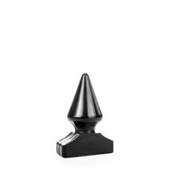 All Black - Extreme Anaal Plug - 21.5 x 10.5 cm - Zwart