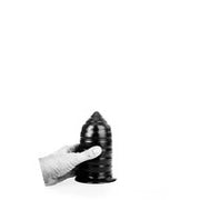 All Black - Torpedo Dildo met Groeven - 16 cm - Zwart