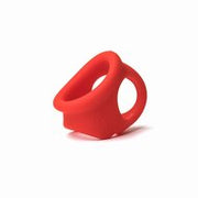 Sport Fucker - Cock Chute - Rekbare Cockring en Ballenspreider - Liquid Siliconen - Rood