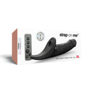 Strap-On-Me - Multi Orgasm Realistische Dildo - Strapless Strap-on met Flapper Technologie - Zwart - X-Large