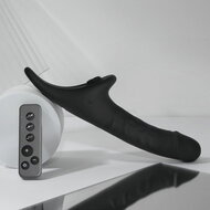 Strap-On-Me - Multi Orgasm Realistische Dildo - Strapless Strap-on met Flapper Technologie - Zwart - X-Large
