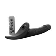 Strap-On-Me - Multi Orgasm Realistische Dildo - Strapless Strap-on met Flapper Technologie - Zwart - Large
