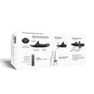 Strap-On-Me - Multi Orgasm Realistische Dildo - Strapless Strap-on met Flapper Technologie - Zwart - Large