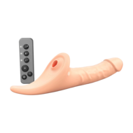 Strap-On-Me - Multi Orgasm Realistische Dildo - Strapless Strap-on met Flapper Technologie - Lichte Huidskleur - Medium