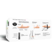Strap-On-Me - Multi Orgasm Realistische Dildo - Strapless Strap-on met Flapper Technologie - Lichte Huidskleur - Medium