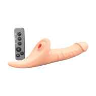 Strap-On-Me - Multi Orgasm Realistische Dildo - Strapless Strap-on met Flapper Technologie - Lichte Huidskleur - Large