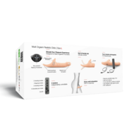 Strap-On-Me - Multi Orgasm Realistische Dildo - Strapless Strap-on met Flapper Technologie - Lichte Huidskleur - Large