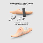 Strap-On-Me - Multi Orgasm Realistische Dildo - Strapless Strap-on met Flapper Technologie - Lichte Huidskleur - Large