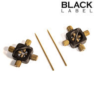 Black Label - The Sun - Tepel Marteling Tepelklem - Ook voor Naaldenspel - Zwart/Goud