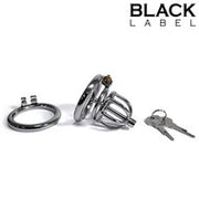 Black Label - The Knob Maker - Kuisheidskooi met Penisplug - RVS