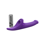 Strap-On-Me - Multi Orgasm Dildo - Strapless Strap-on met Luchtdruk Stimulatie - Paars - Medium