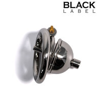 Black Label - The Knob Dome - Kuisheidskooi met Penisplug - Voor Kleine Penis  - RVS