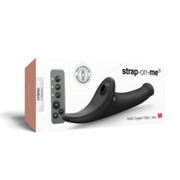 Strap-On-Me - Multi Orgasm Dildo - Strapless Strap-on met Luchtdruk Stimulatie - Zwart - Medium