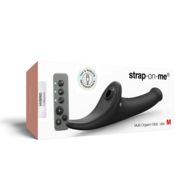 Strap-On-Me - Multi Orgasm Dildo - Strapless Strap-on met Luchtdruk Stimulatie - Zwart - Medium