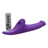 Strap-On-Me - Multi Orgasm Dildo - Strapless Strap-on met Luchtdruk Stimulatie - Paars - Large
