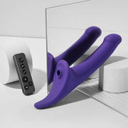 Strap-On-Me - Multi Orgasm Dildo - Strapless Strap-on met Luchtdruk Stimulatie - Paars - Small
